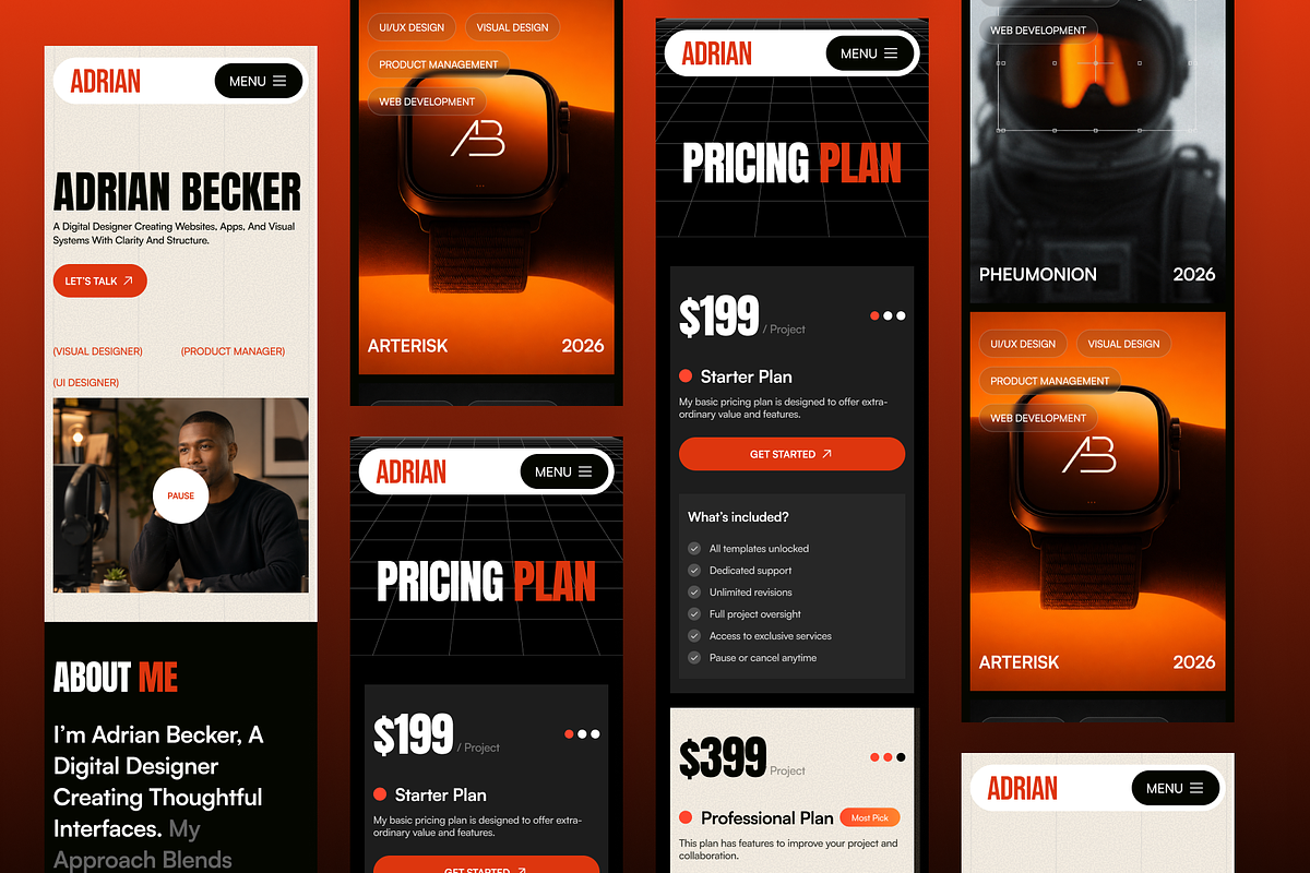 Adrian - Personal Portfolio Website, a Landing Page Template by SLAB! Design (Photo 5 of 5)