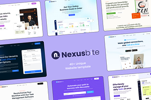 40+ Unique Website templates, a Landing Page Template by krunal7011