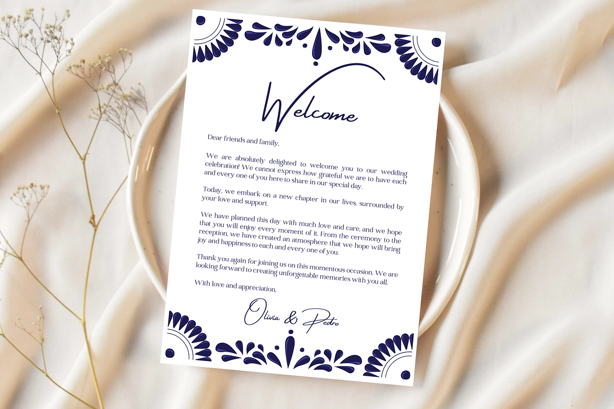 Mexican Talavera Wedding Bundle, a Templates & Theme by Akbaly (Photo 5 of 16)