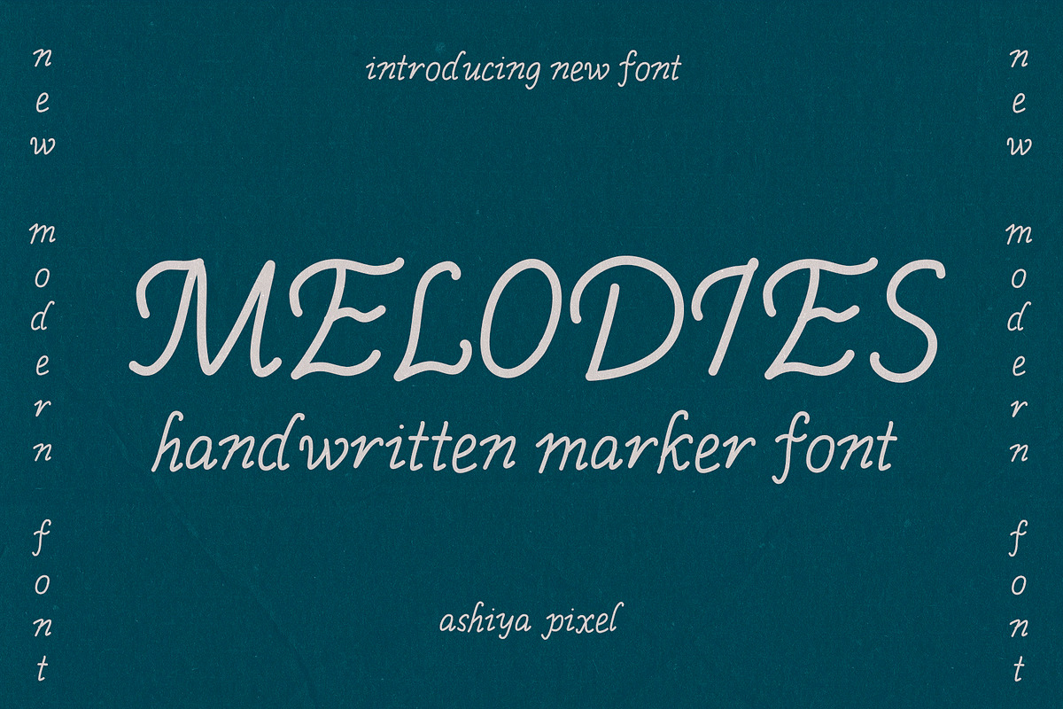Handwritten Playful Elegant Font, a Handwritten Font by Ashiya Pixel (Photo 1 of 14)
