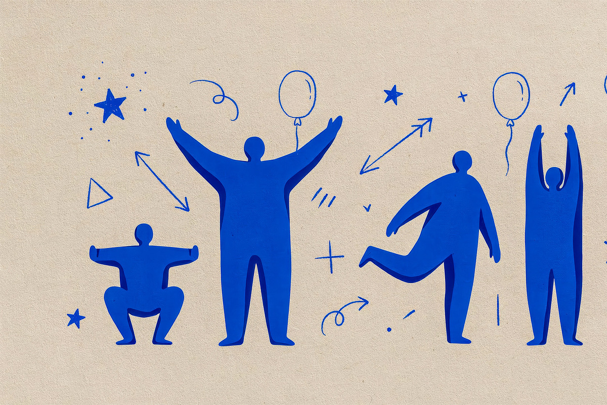 Blue Character Doodle Pack, a Decorative Illustration by StockVerse Creative (Photo 3 of 4)