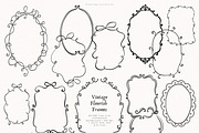 60 Vintage Flourish Frames, a Decorative Illustration by PeDe Designs (Thumbnail 10 of 11)
