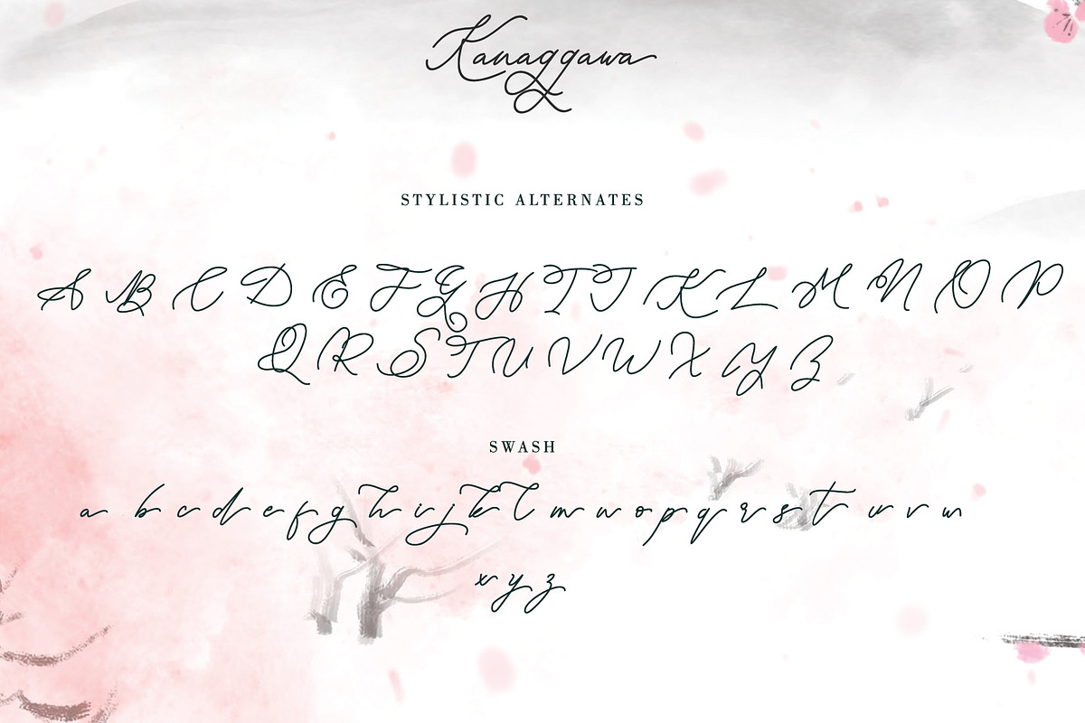 Kanaggawa, a Script Font by Letterara (Photo 6 of 7)