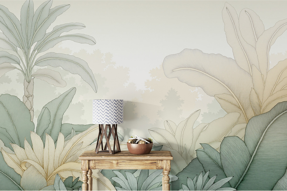 Abstract Forest Art Wallpaper Set, an Illustration by fei long (Photo 2 of 10)