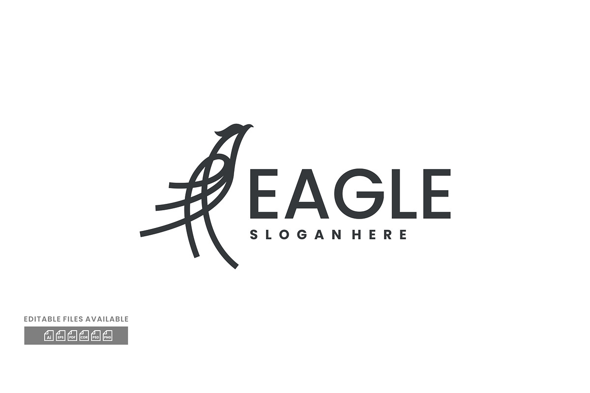 Eagle Line Art Logo, a Branding & Logo Template by ivan_artnivora