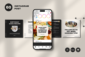 120 Food Instagram Template Canva