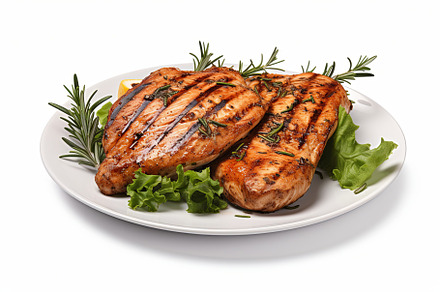 Juicy marinate grilled healthy chick, a Background Photo by Pixeness