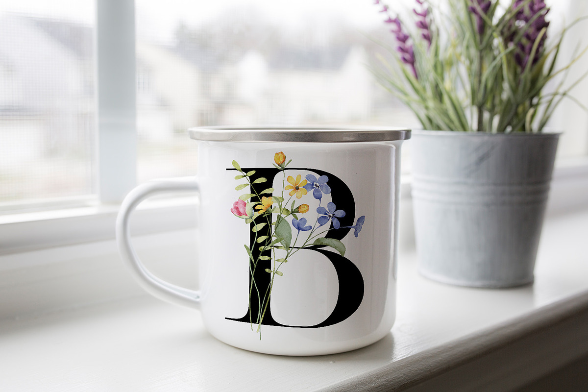 Mug sublimation design with letters, a Decorative Illustration by Larisa Maslova (Photo 2 of 2)