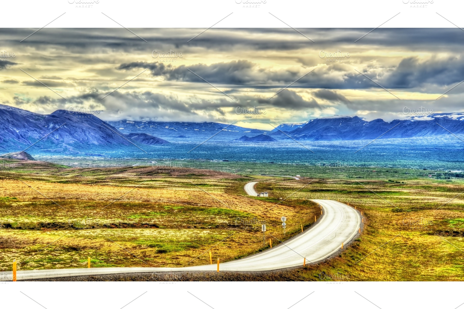 Route 36 between Reykjavik and Thingvellir - Iceland, a Nature Photo by Leonid Andronov