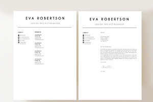 CV Template 2 Page EVA