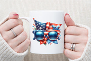 American 4th of July - Patriotic Gla, an Illustration by Sublimation Artist (Thumbnail 5 of 6)