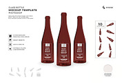 Glass Bottle Packaging Mockup, a Product Mockup by DesignRushMarket (Thumbnail 1 of 11)