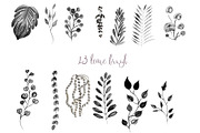 Secret garden procreate stamp brush, a Brush Add-On by Meisanmui (Thumbnail 8 of 8)