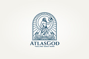 greek mythology atlas logo, a Branding & Logo Template by Blazybone (Thumbnail 1 of 2)