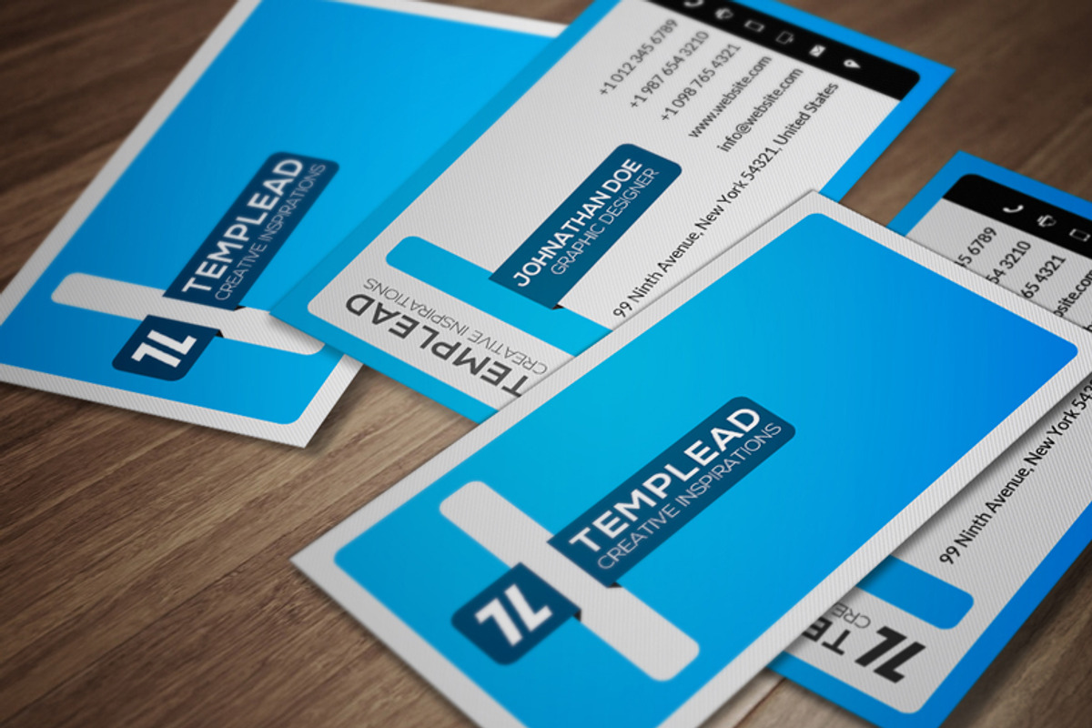 Corporate Business Card CM083, a Business Card Template by annozio (Photo 1 of 4)