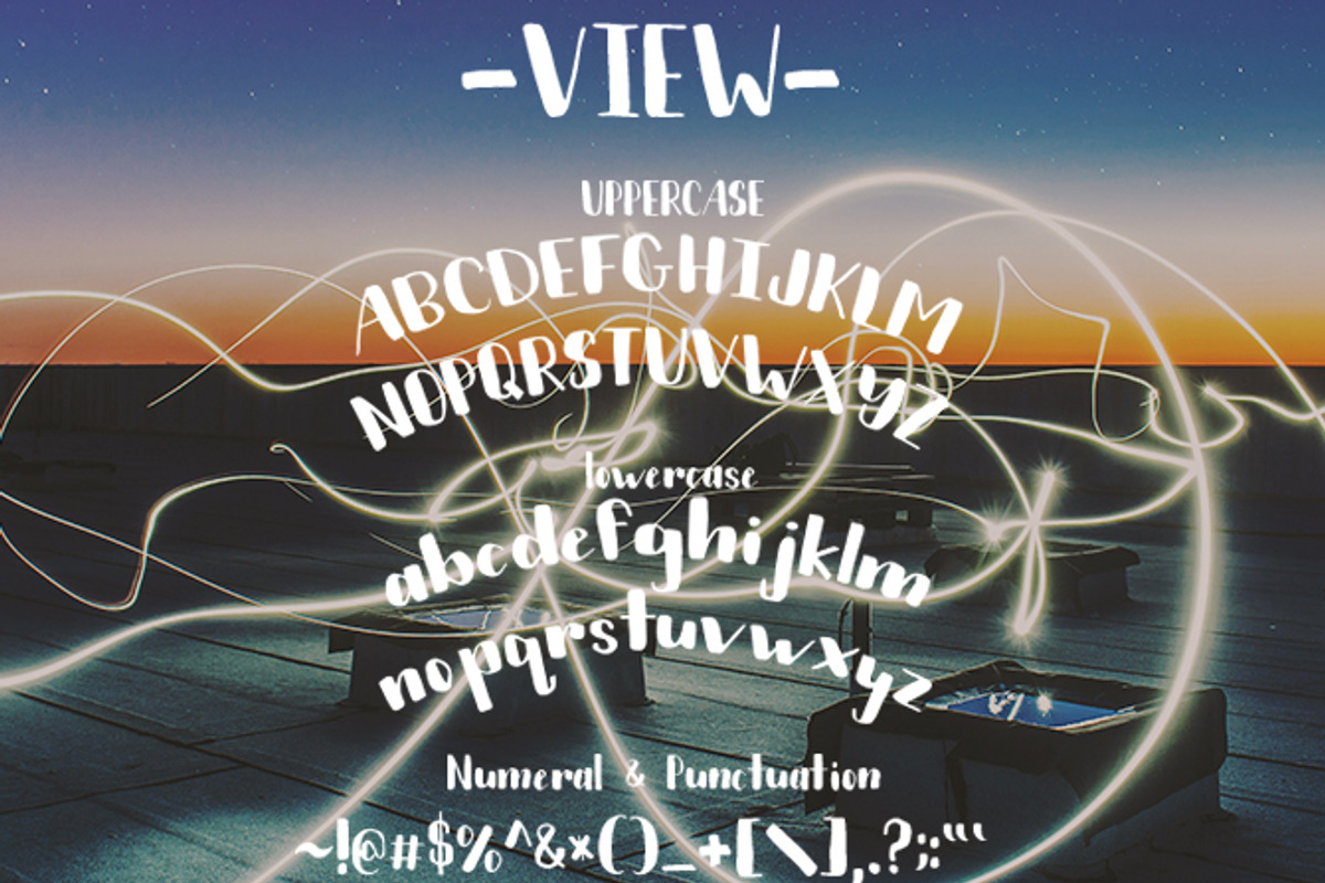 View - Handwritten Font preview 6
