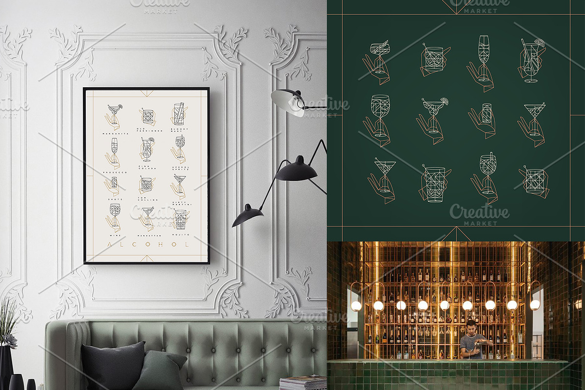Drink Art Deco, a Decorative Illustration by Anna (Photo 2 of 5)