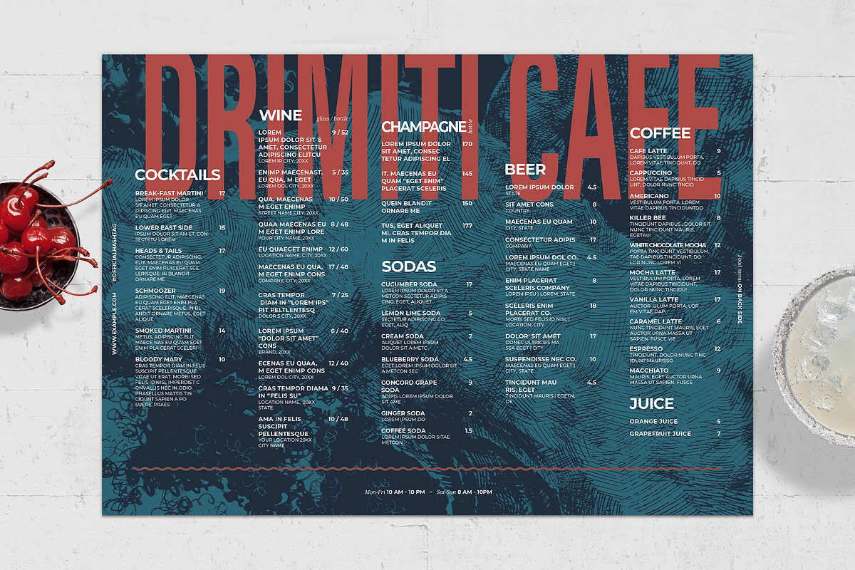 Restaurant Placemat Menu Template, a Flyer Template by BrandPacks (Photo 2 of 4)