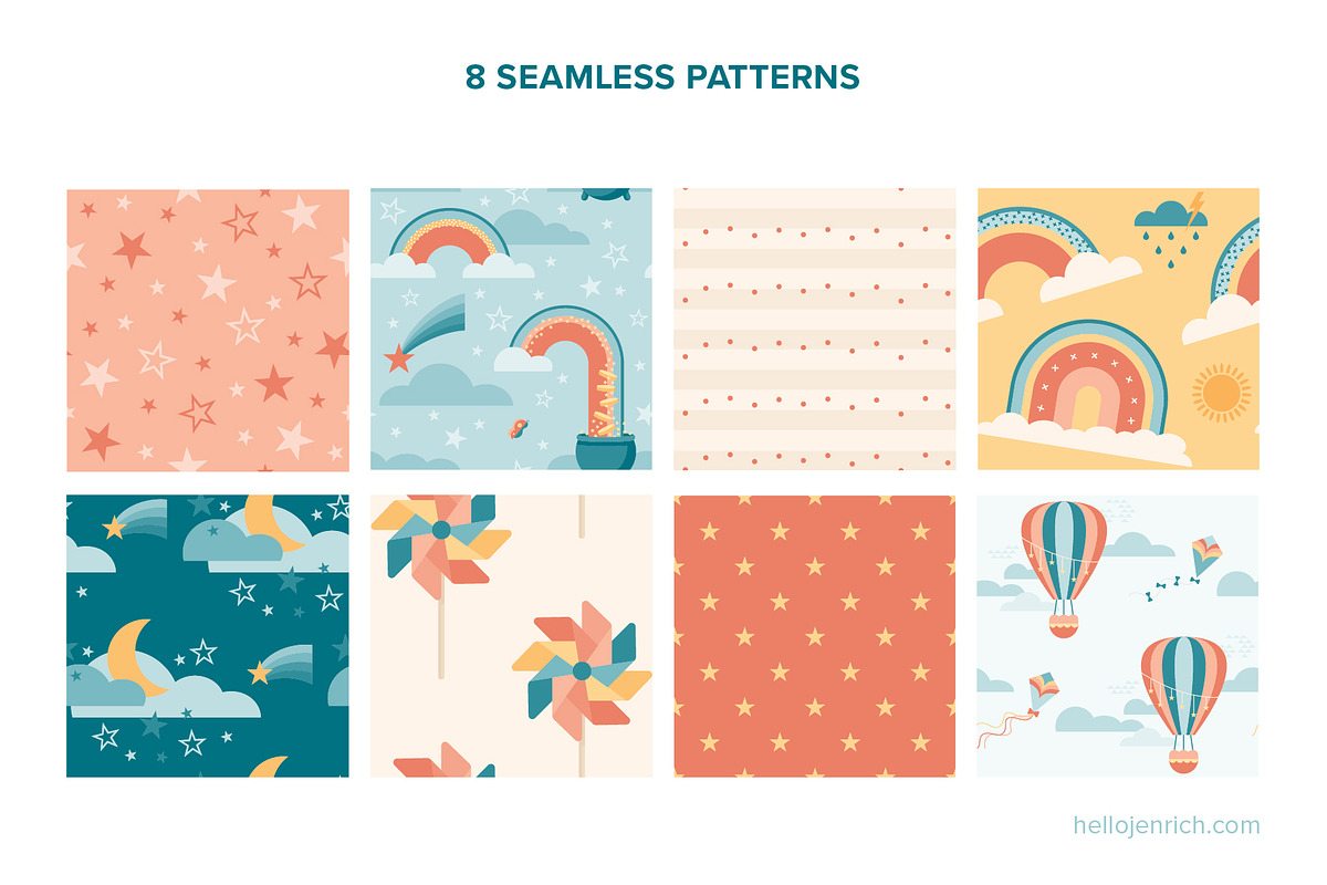 Sky Ways Illustration Collection, a Decorative Illustration by hellojenrich (Photo 11 of 12)