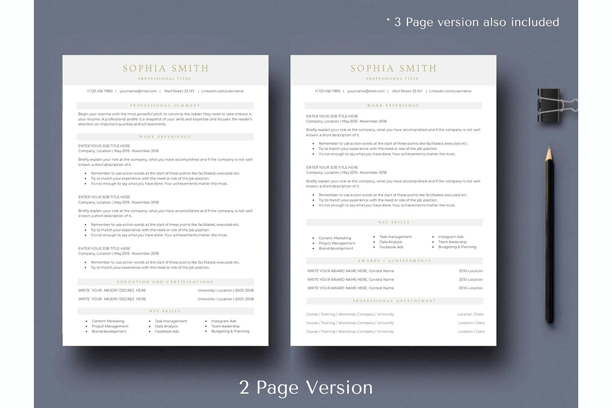 Tech resume | ATS Friendly Resume, a Resume Template by Climbwithelevator (Photo 4 of 12)