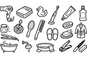 Bathroom Essentials Clipart Pack, an Illustration by designvectx (Thumbnail 1 of 3)