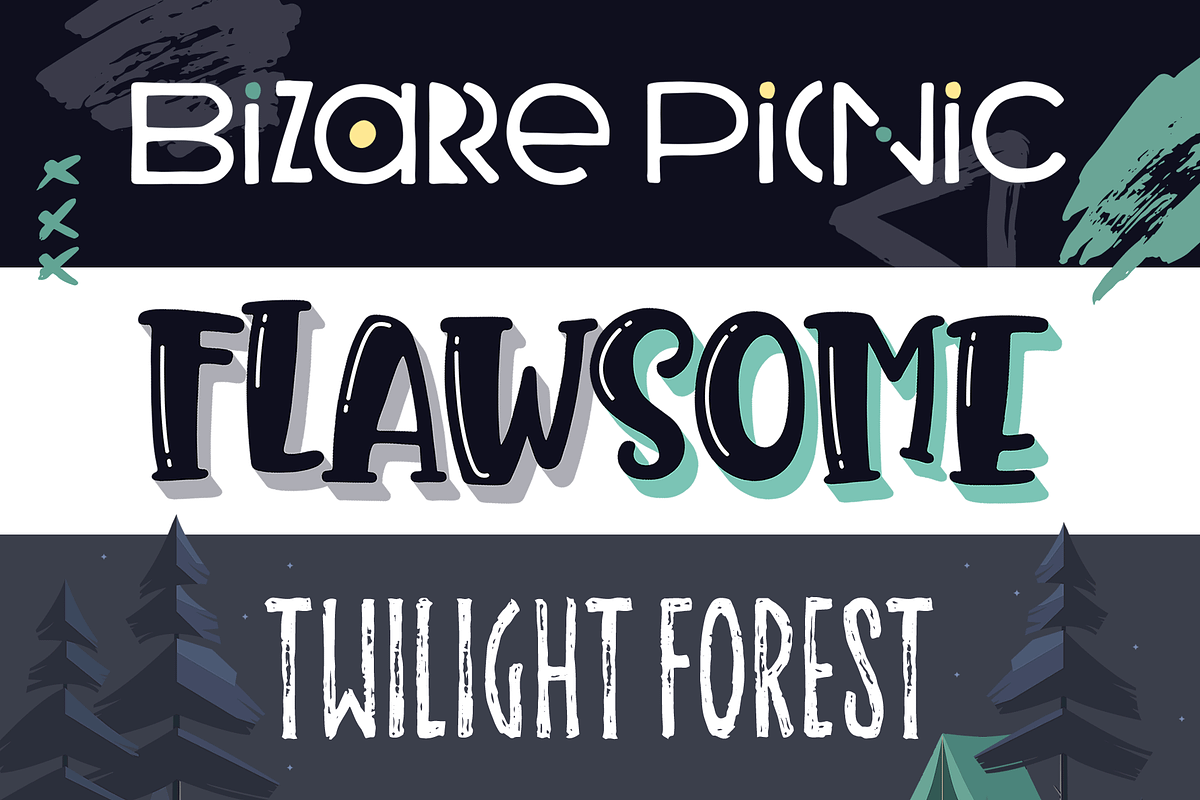 Summer Nights Font Trio