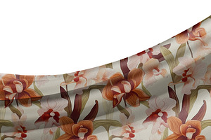 Curvy Fabric Mockup Fabric Mockup