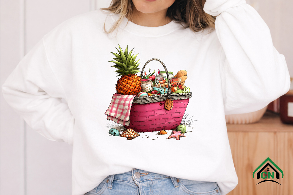 Summer Pineapple Clipart, an Illustration by Craft Nest (Photo 7 of 12)