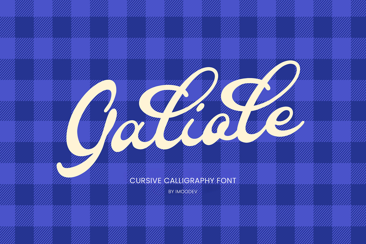 Galiole - Sophisticated Cursive Font, a Script Font by Imoodev (Photo 1 of 7)