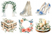 Wedding Watercolor Clipart, an Illustration by Daily.Designs (Thumbnail 5 of 7)