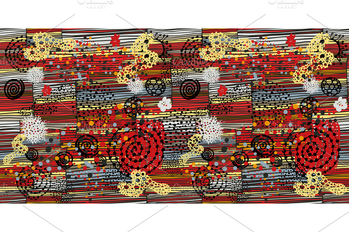 multicolor vector seamless pattern, a Texture Illustration by Nenahliadava Design