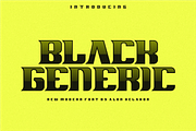 Black Generic Font, a Serif Font by alon kelakon (Thumbnail 1 of 4)