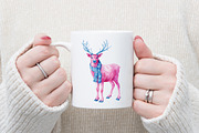 Pink and Blue Christmas Clipart, a Graphic by designcity5 (Thumbnail 5 of 5)