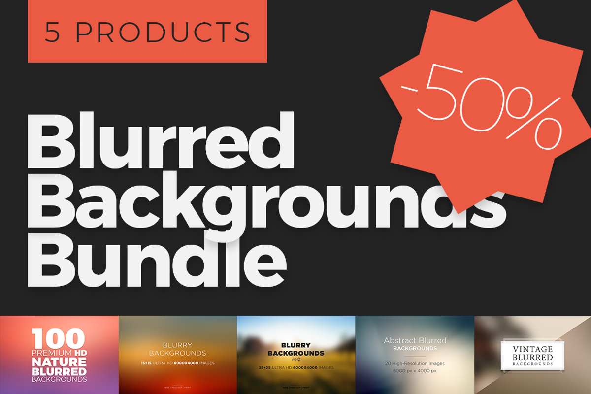 Blurred Backgrounds Bundle, a Texture Graphic by Michal Chovanec (Photo 1 of 6)