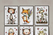 Valentine Lovers Whimsical Animals, an Illustration by one-touch (Thumbnail 5 of 13)