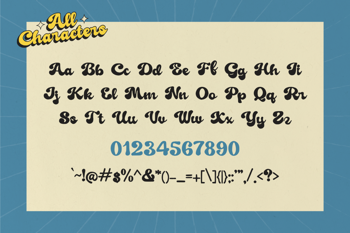 Tunlie Roots - Food Handdrawn Retro, a Script Font by Pandeka Studio (Photo 8 of 9)