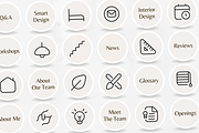 100 Interior Design Story Highlights, a Social Media Template by PatternLab. (Thumbnail 8 of 9)