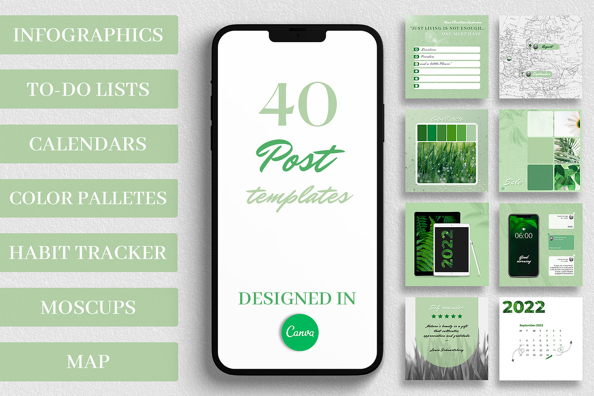 40+ Instagram POST Creator Templates, a Social Media Template by Instancy Design (Photo 2 of 6)