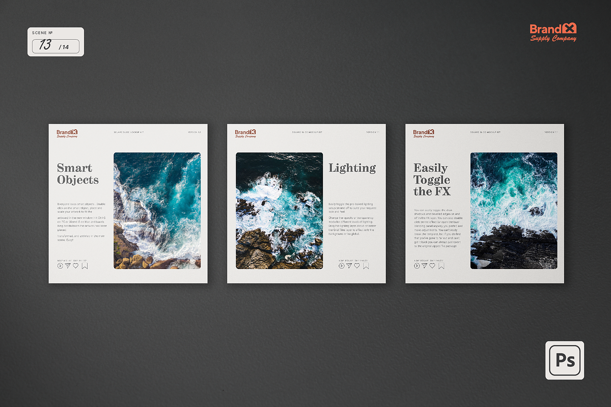 Agenzia I Square Mockup Kit, a Mockup by Brand_x Supply Co. (Photo 15 of 17)
