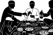 50 Ramadan Iftar Silhouette Bundle, an Illustration by Gfx_Store (Thumbnail 11 of 49)