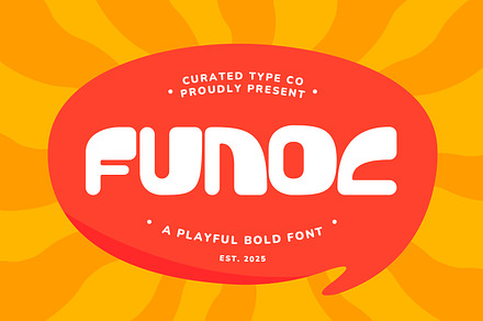 Funoc - Rounded Display Font