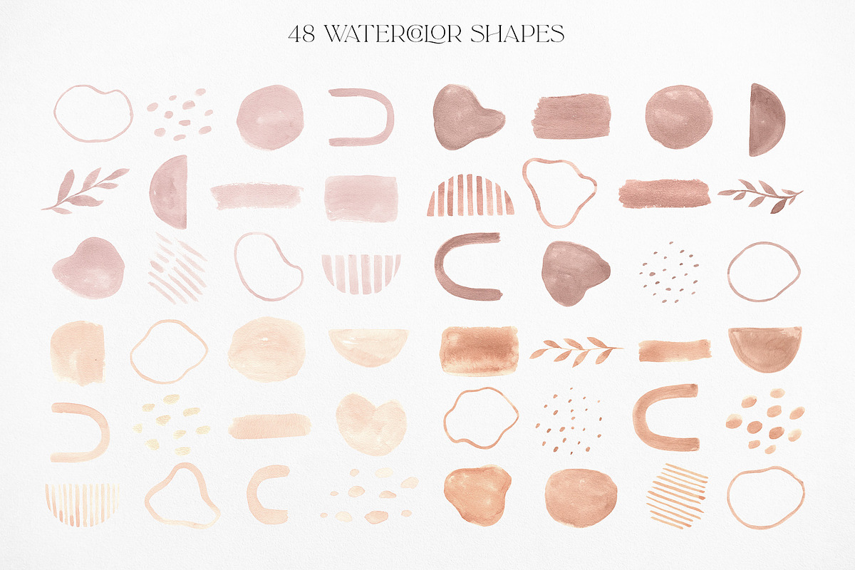 Abstract logo elements & frames, a Branding & Logo Template by Michèle Kae (Photo 7 of 10)