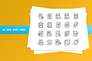 Document icons, an Outline Icon by I-RO (Thumbnail 2 of 6)