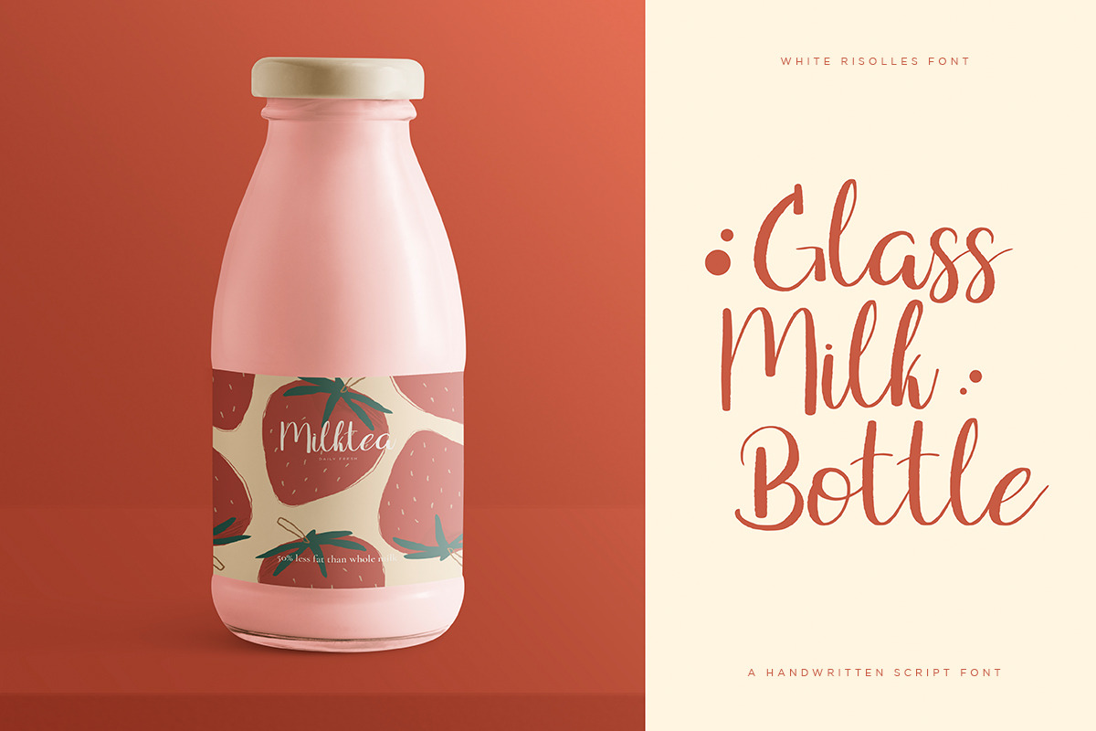 White Risolles | Handwritten Script, a Script Font by Pentagonistudio (Photo 4 of 10)