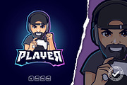 Hipster Beard Dad Gaming Esport Logo, a Design Template by tkzgraphic (Thumbnail 1 of 2)