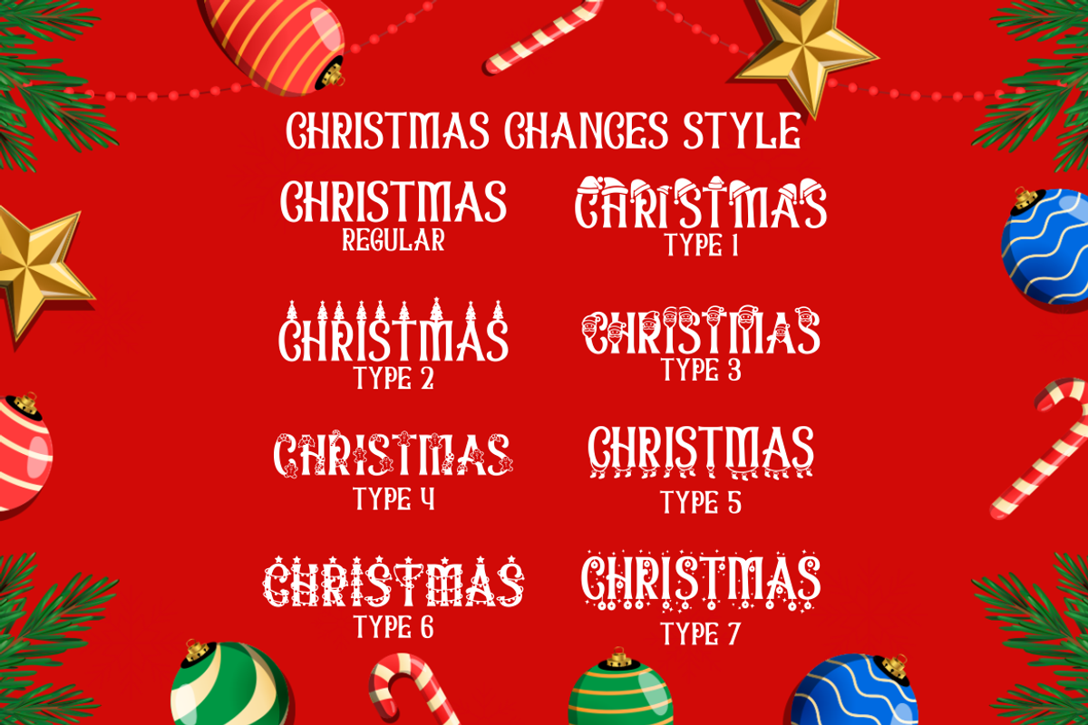 Christmas Chances - Christmas Font, a Font by PutraCetol Studio (Photo 7 of 11)