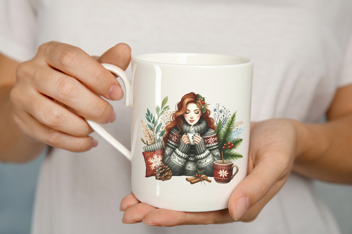 Christmas Girl, a Person Illustration by Vasmila (Photo 3 of 6)