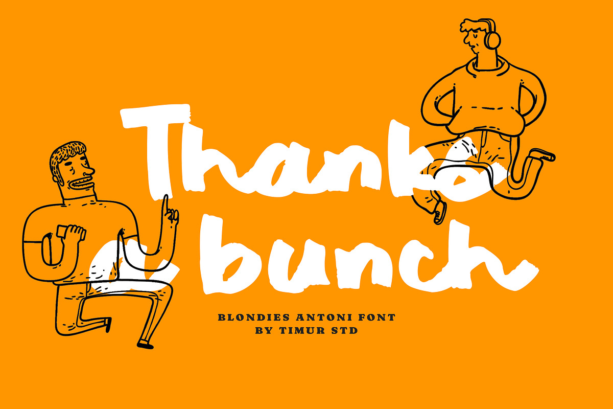 Blondies Antoni Font, a Handwritten Font by Timurtype (Photo 7 of 7)