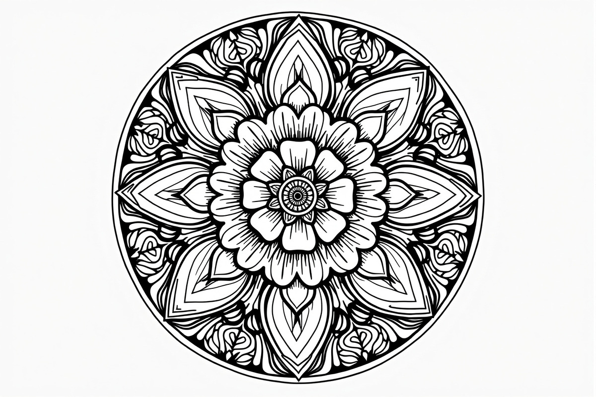 Elegant Hand-Drawn Mandala Designs B, an Object Graphic by BIPLOB EXPERT (Photo 12 of 14)
