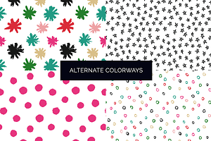 Glam Holiday Seamless Patterns